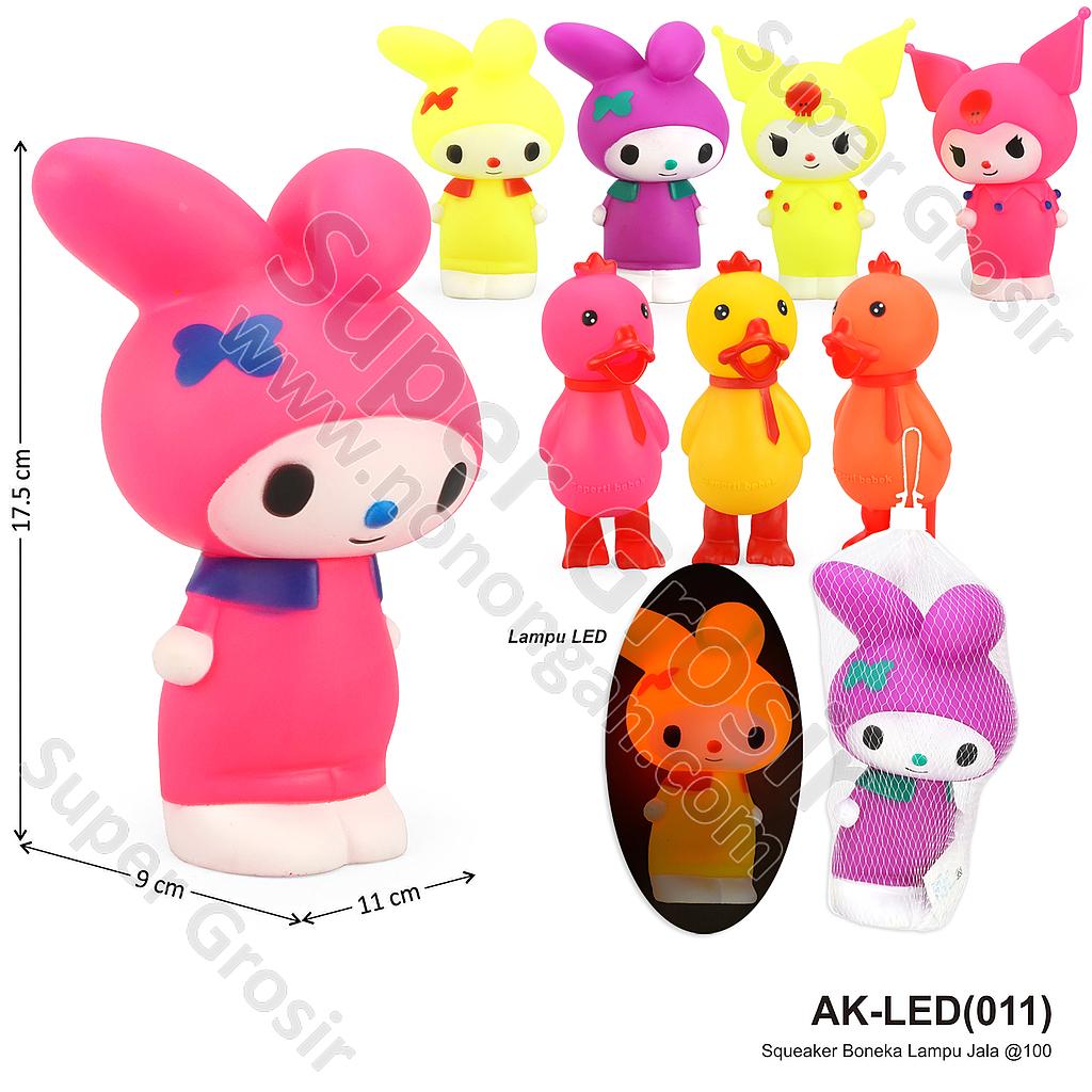 Squeaker Boneka Lampu Jala @100