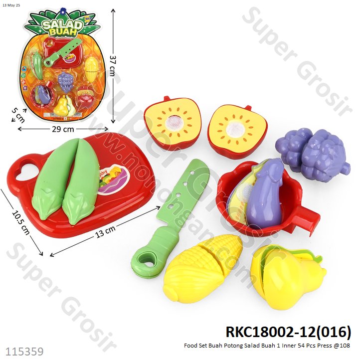 Food Set Buah Potong Salad Buah 1 Inner 54 Pcs Press @108