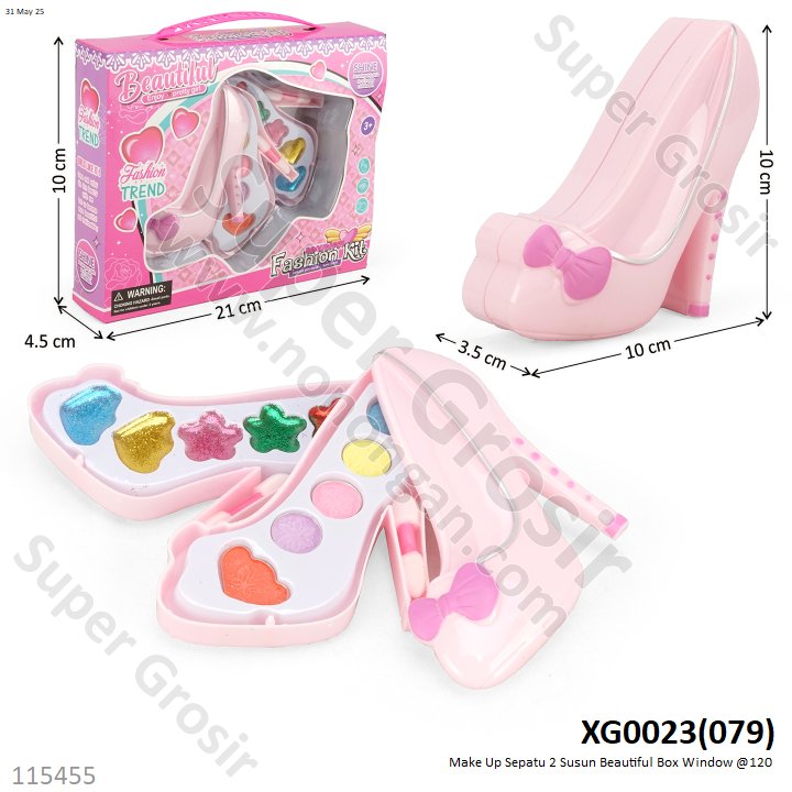 Make Up Sepatu 2 Susun Beautiful Box Window @120