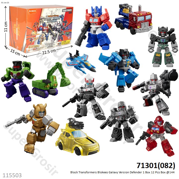 Block Transformers Blokees Galaxy Version Defender 1 Box 12 Pcs Box @144