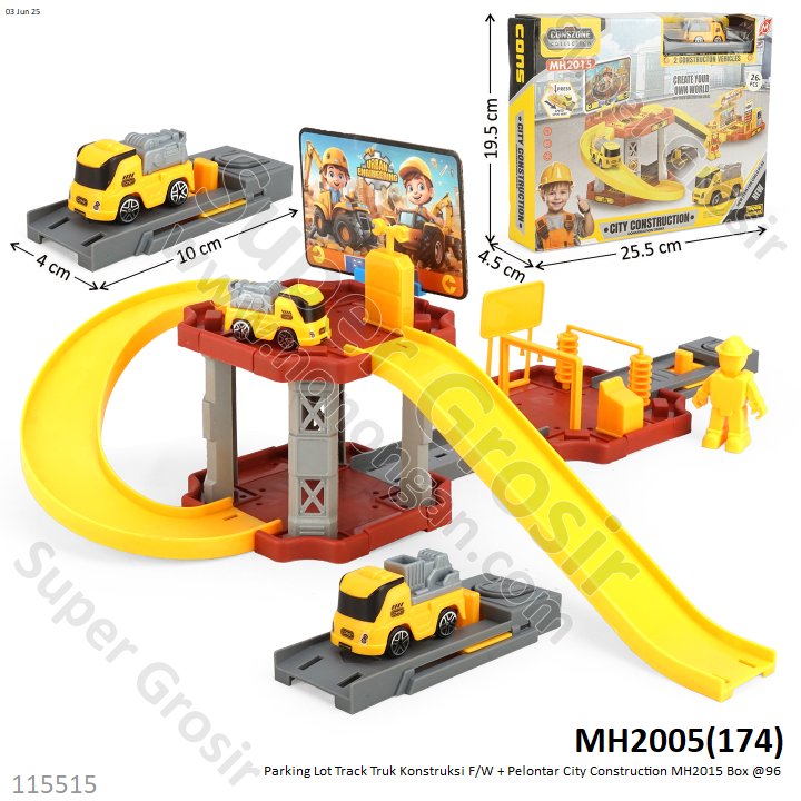 Parking Lot Track Konstruksi Truk F/W + Pelontar City Construction MH2015 Box @96