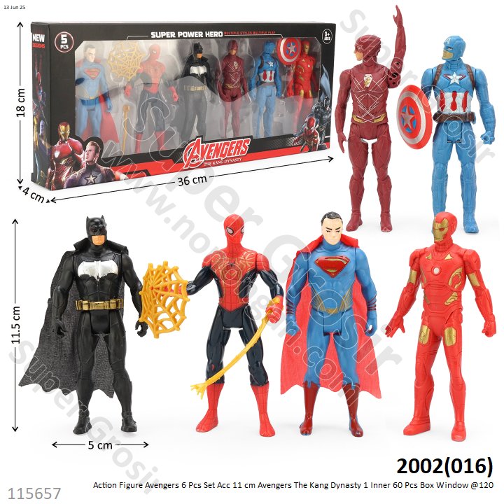 Action Figure Avengers 6 Pcs Set Acc 11 cm Avengers The Kang Dynasty 1 Inner 60 Pcs Box Window @120