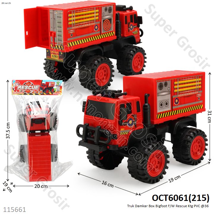 Truk Damkar Box Bigfoot F/W Rescue Ktg PVC @36