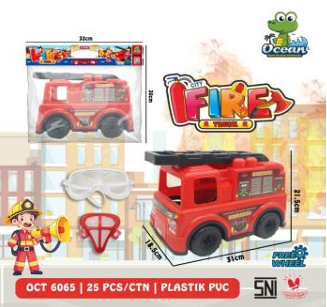 Truk Damkar F/W + Masker dan Kacamata Fire Ktg PVC @25