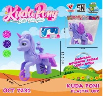 Mainan Tarik Kuda Poni P/S Kuda Pony 1 Inner 56 Pcs Ktg Opp @112