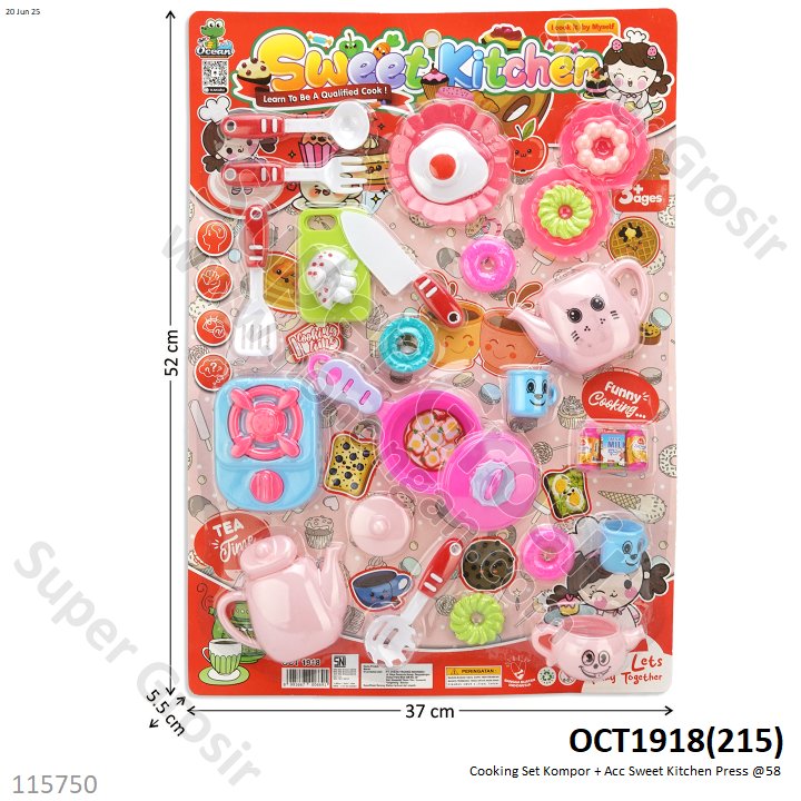 Masak-masakan Kompor + Acc Sweet Kitchen Press @58
