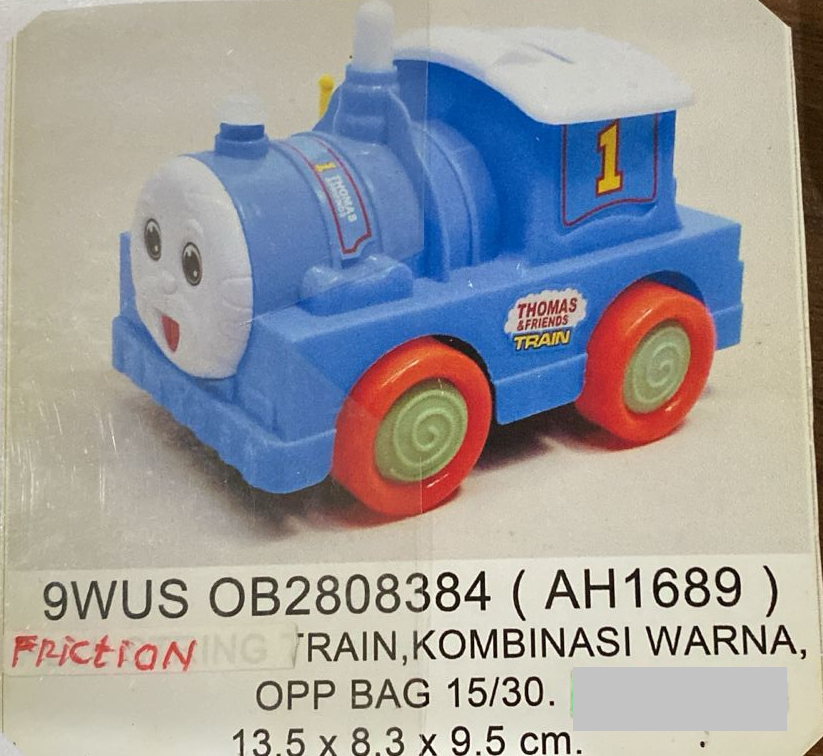 Kereta Thomas P/S Toys 1 Pack 6 Pcs 1 Inner 180 Pcs Ktg Opp @360