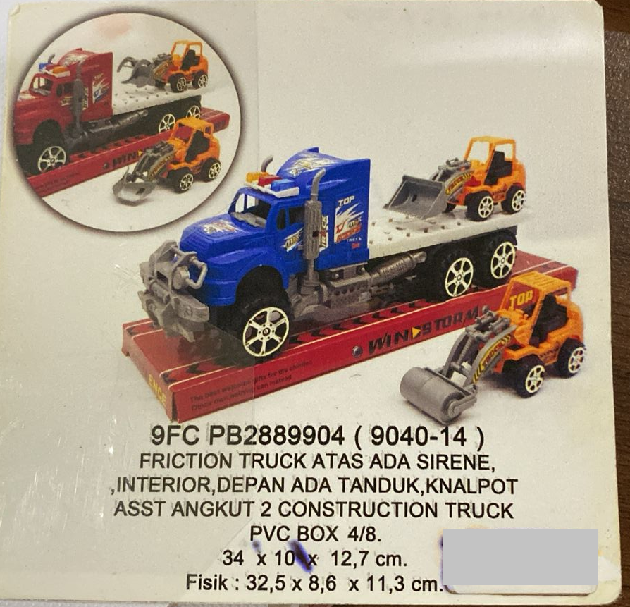 Truk Muat F/C Muat Truk Konstruksi 2 Pcs F/W Windstorm 1 Inner 48 Pcs Box Mika @96