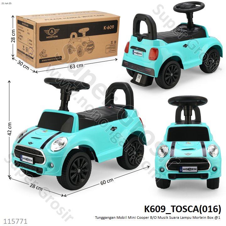 Tunggangan Mobil Mini Cooper B/O Musik Suara Lampu Mortein Box @1