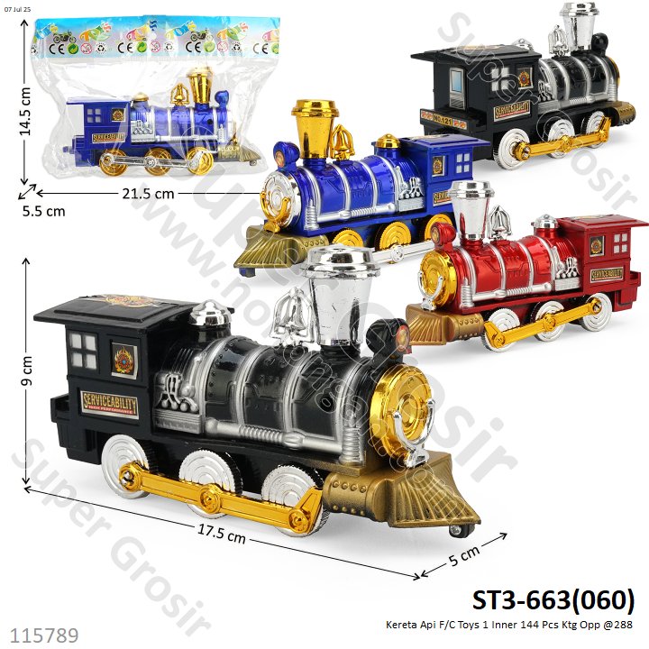 Kereta Api F/C Toys 1 Inner 144 Pcs Ktg Opp @288