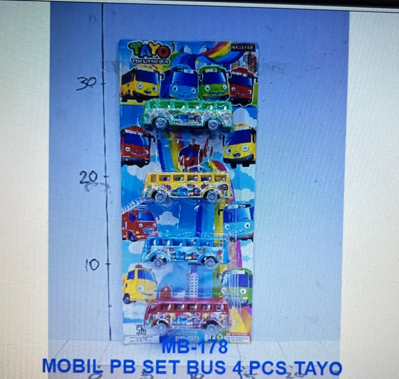 Bus Tayo 4 Pcs 9 cm F/W Tayo The Little Bus Press @192