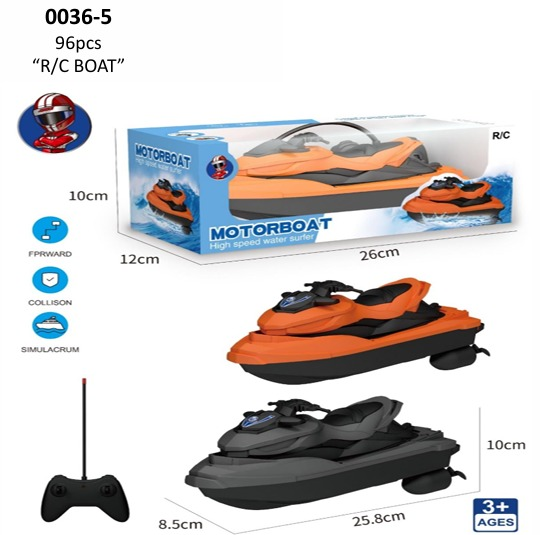R/C Motor Boat 4 Channel 1 Inner 48 Pcs Box Window @96