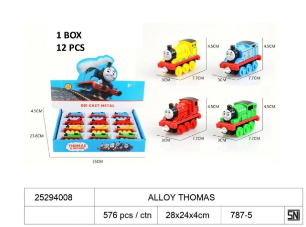 Diecast Kereta Thomas &amp; Friends 1 Box 12 Pcs Loose Pack @576 