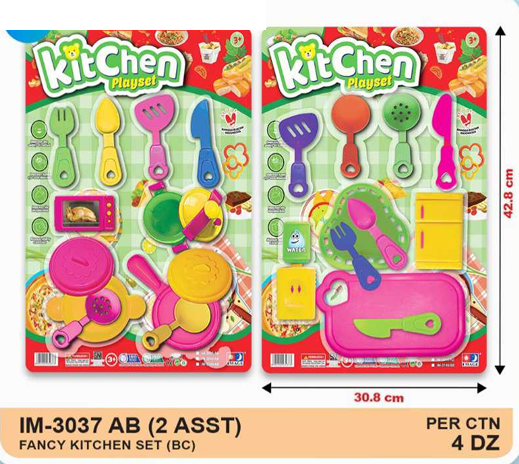Cooking Set Kulkas / Microwave Kitchen Playset 1 Inner 24 Pcs Press @48