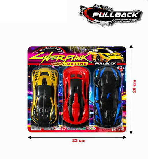 Mobil Sedan 3 Pcs P/B Cyber Punk Racing 1 Inner 90 Pcs Press @180