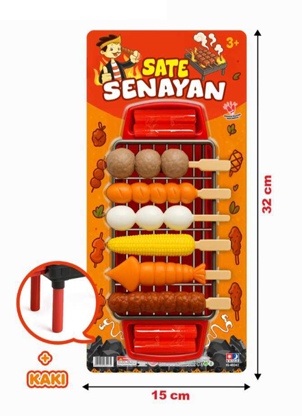 Cooking Set Kompor Bakaran Sate Senayan 1 Inner 78 Pcs Press @156