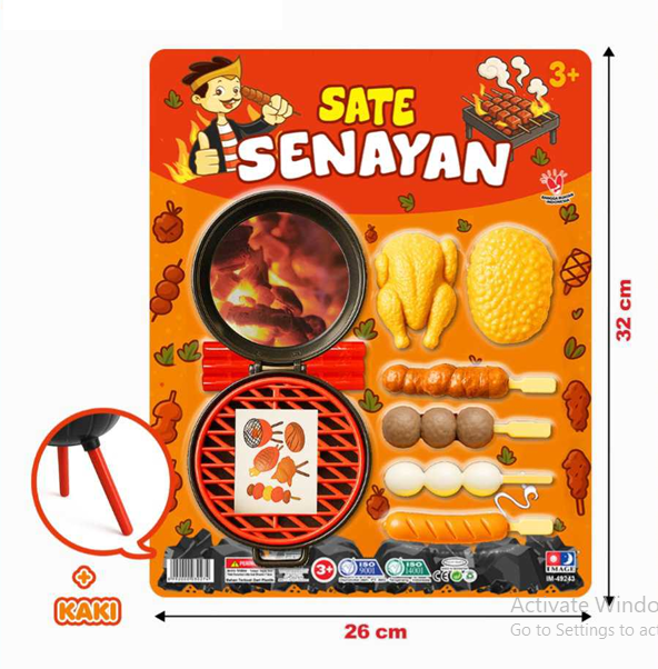 Cooking Set Kompor Bakaran Sate Senayan 1 Inner 48 Pcs Press @96