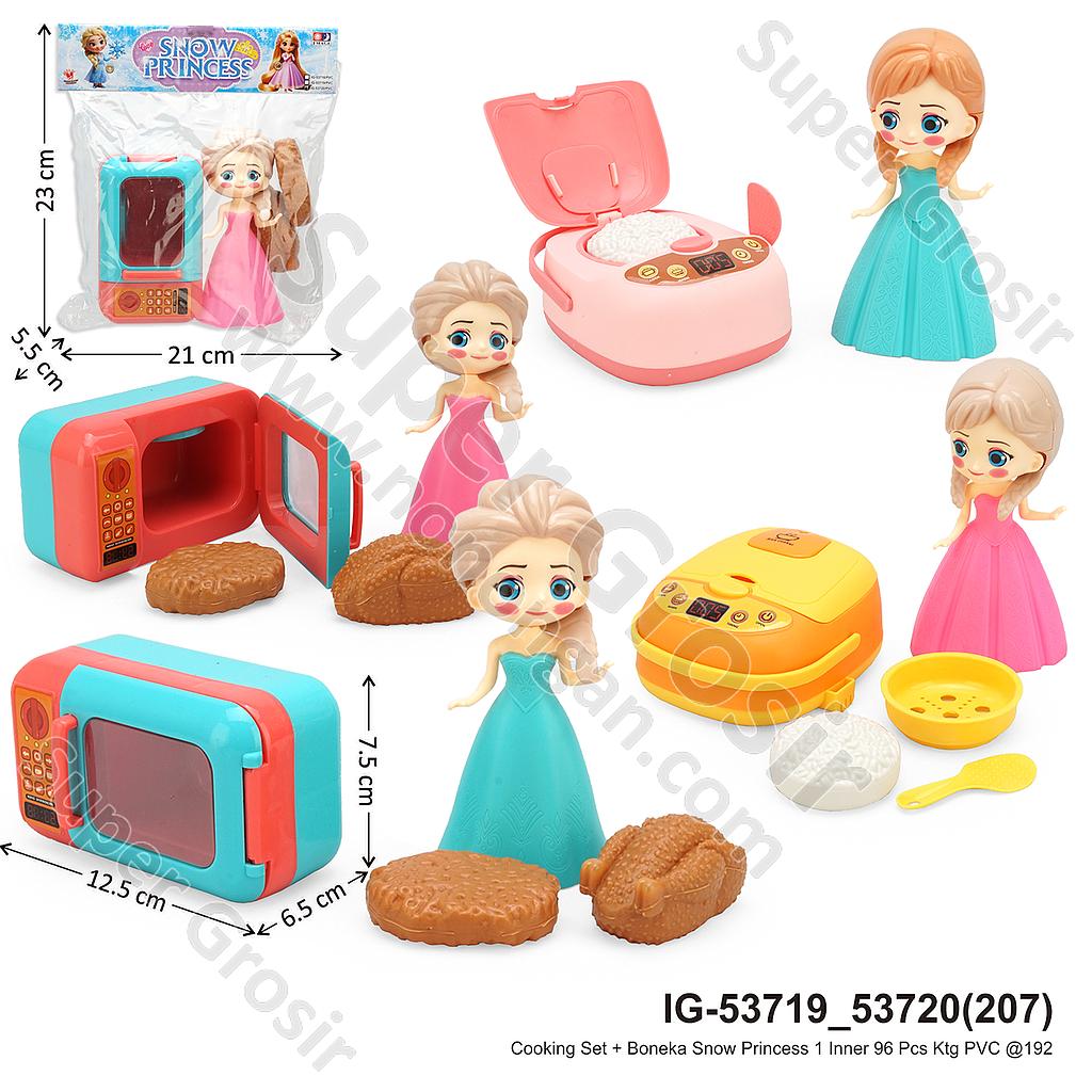 Cooking Set + Boneka Snow Princess 1 Inner 96 Pcs Ktg PVC @192