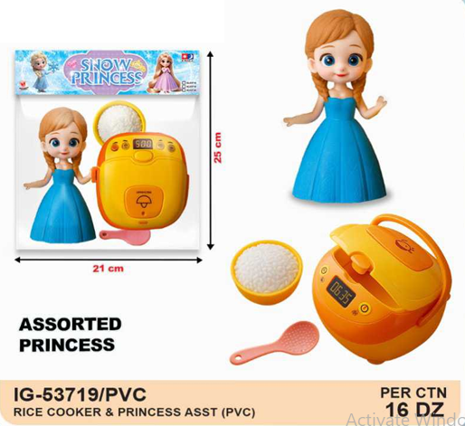 Cooking Set + Boneka Snow Princess 1 Inner 96 Pcs Ktg PVC @192