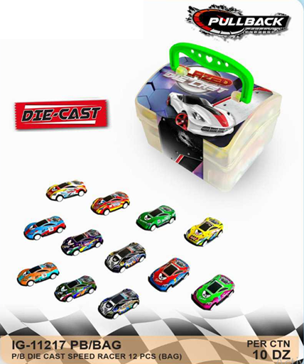 Diecast Koper + Mobil 12 Pcs P/B Speed Racer 1 Inner 60 Pcs Loose Pack @120