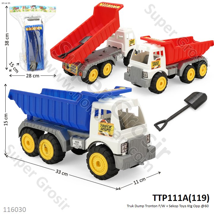 Truk Dump Tronton F/W + Sekop Toys Ktg Opp @60