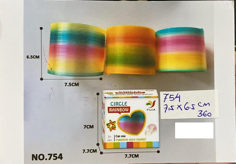 Spring Rainbow 7,5x6,5 cm Circle Rainbow 1 Inner 120 Pcs Box @360