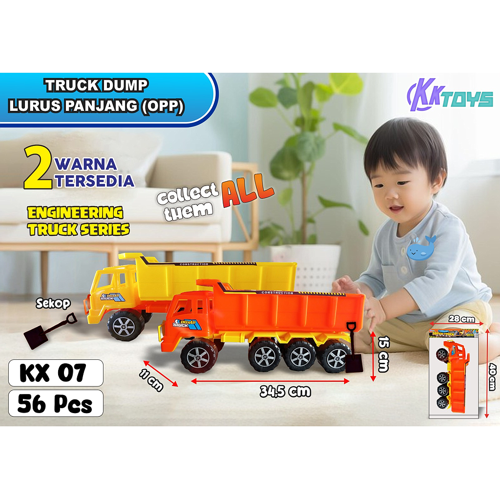 Truk Trailer Dummp 8 Roda F/W Super Truck Ktg Opp @56