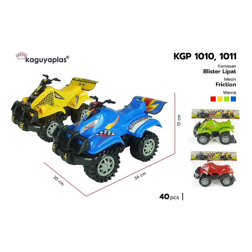 Sepeda Motor ATV F/C Quad X Ktg PVC @40