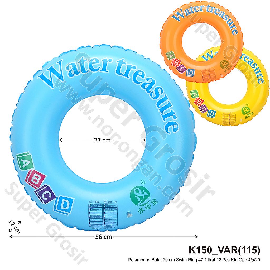Pelampung Bulat 70 cm Swim Ring #7 1 Ikat 12 Pcs Ktg Opp @420