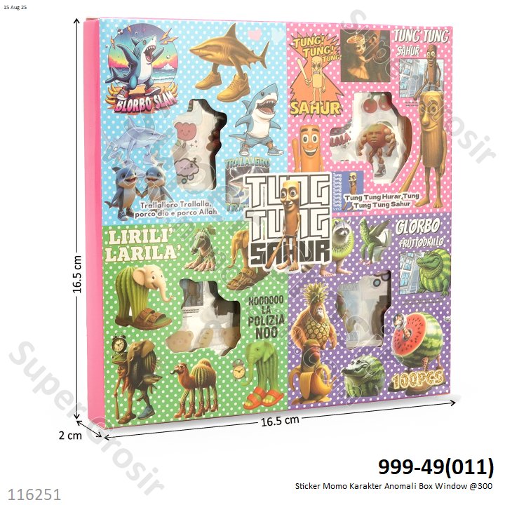 Sticker Momo Karakter Anomali Box Window @300