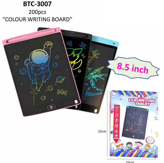Mainan Edukasi Ipad LCD Magnet 8,5 Inch Warna B/O Hapus LCD Writing Tablet 1 Inner 100 Pcs Box @200