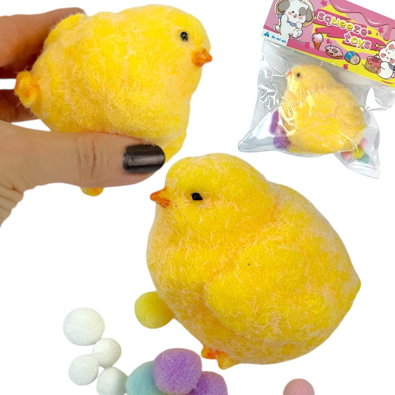 Squishy Taba Anak Ayam Decompression Squeeze Toys 1 Box 12 Pcs Ktg PVC @288