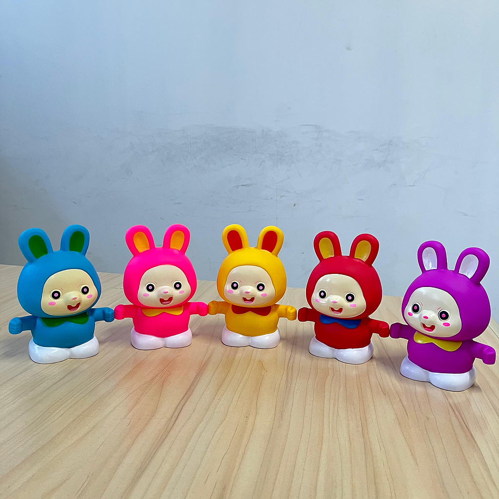 Squeaker Boneka Kelinci Lampu Haha Jala @144