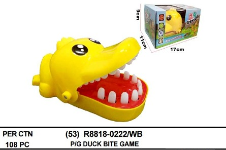 Game Toys Buaya Gigit Model Bebek Cute Pet Trickery Adventure Box Window @108