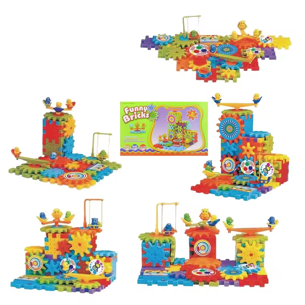 Puzzle Block Roda Gigi B/O Funny Bricks 1 Inner 24 Pcs Box @48