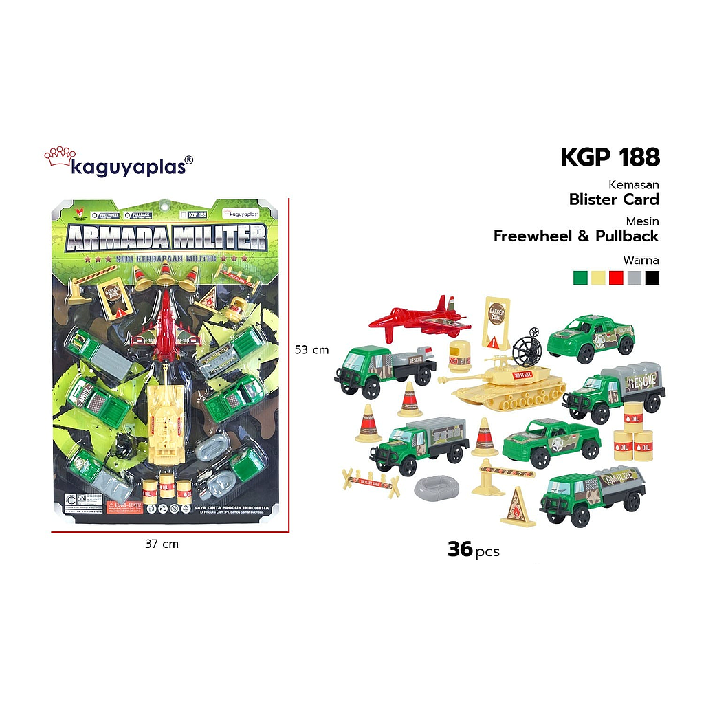 Kendaraan Militer 7 Pcs F/W + Pesawat Tempur P/B Armada Militer Press @36