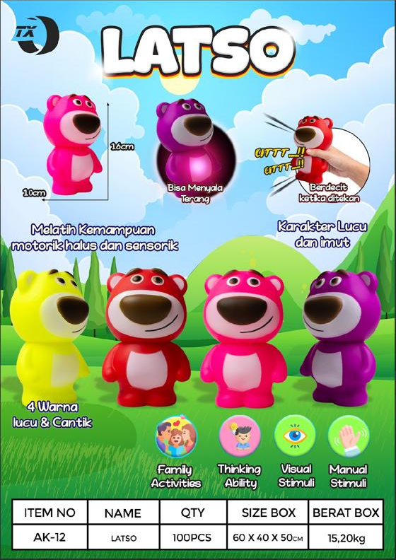 Boneka Lotso Lampu Tx Jala @100