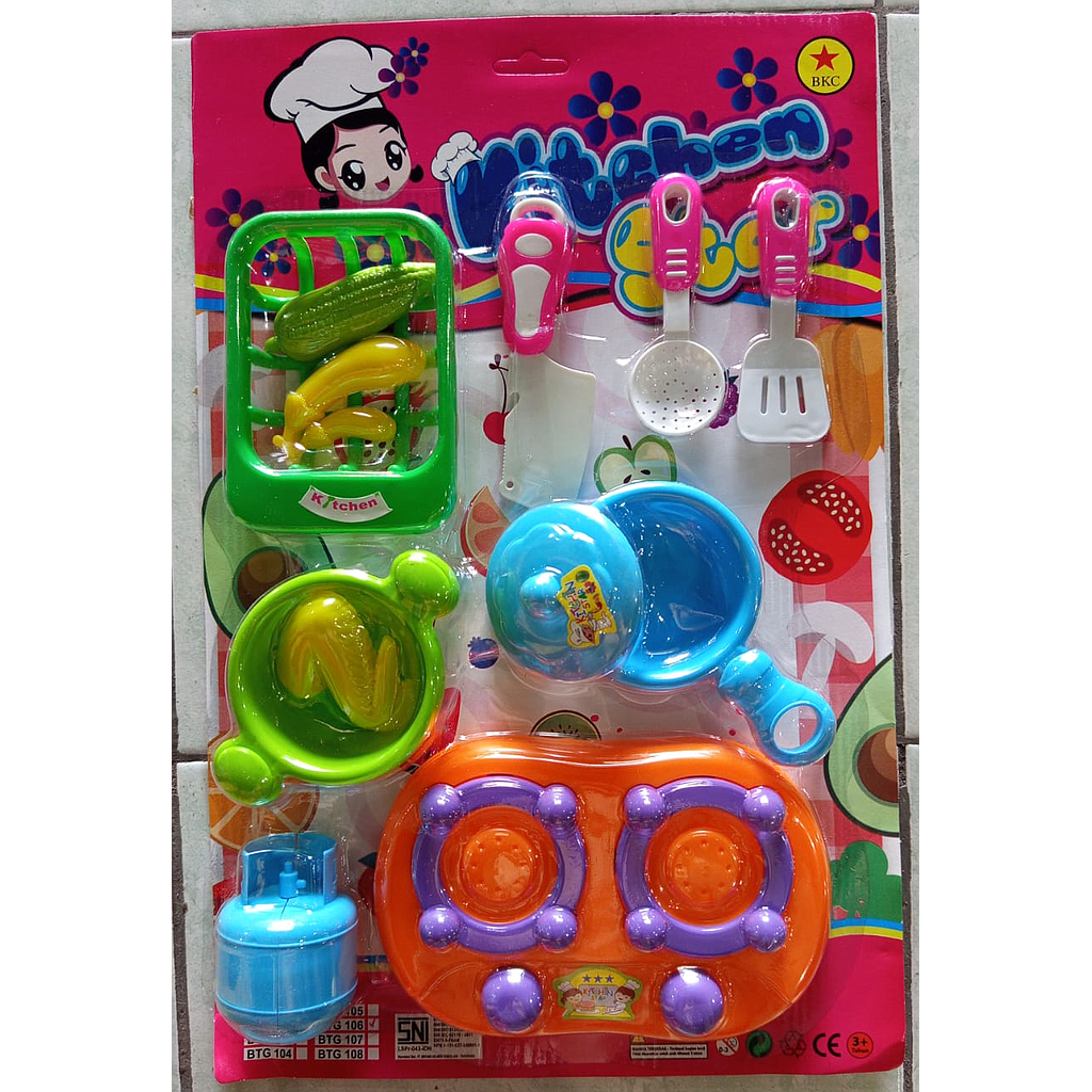 Cooking Set Kompor Set Keranjang dan Panci + Teflon Kitchen Star Press @66
