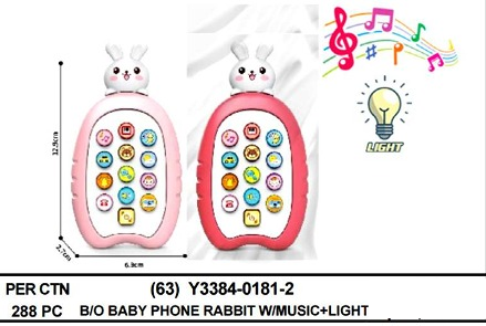 HP Kelinci B/O Suara Musik Lagu Anak Lampu Ktg Opp @288