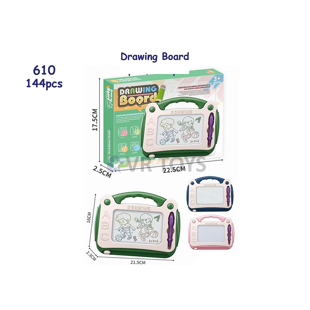Papan Tulis Magnet Warna Drawing Board 1 Inner 72 Pcs Box @144