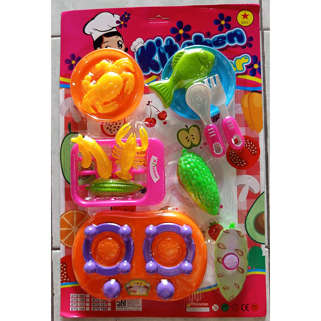 Cooking Set Kompor Set Keranjang dan Piring Saji Kitchen Star Press @84