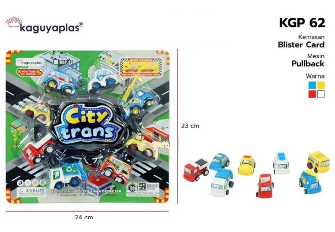 Kendaraan Set 8 Pcs P/B City Trans Press @84