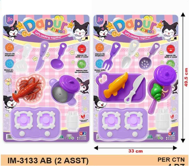 Cooking Set Kompor Dapur Junior 1 Inner 24 Pcs Press @48