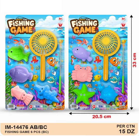 Pancingan Magnet Ikan 4 Pcs + Serok Fishing Game 1 Inner 90 Pcs Press @180