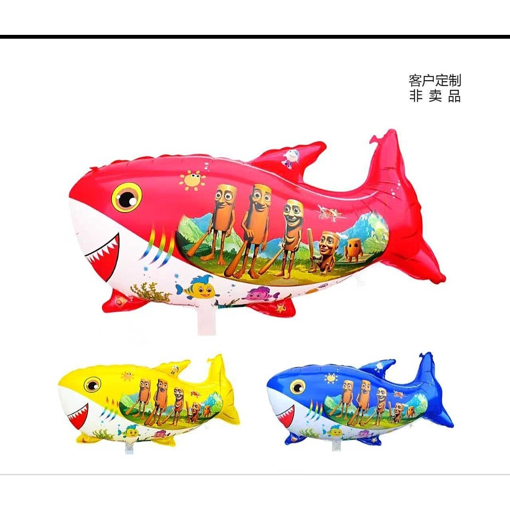 Balon Gas Hiu Tung-Tung 50 Pcs Pack Plastik @60