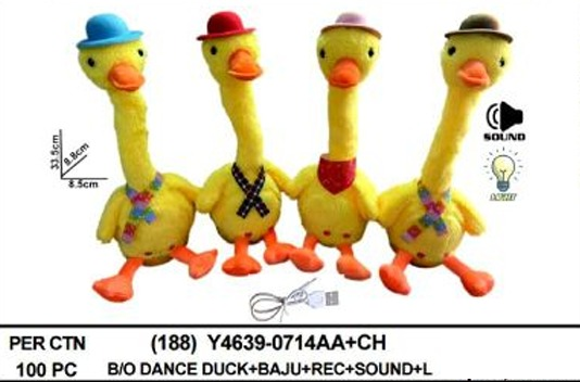 Kaktus Goyang Model Bebek B/O Suara Musik Lampu Ktg Opp @100