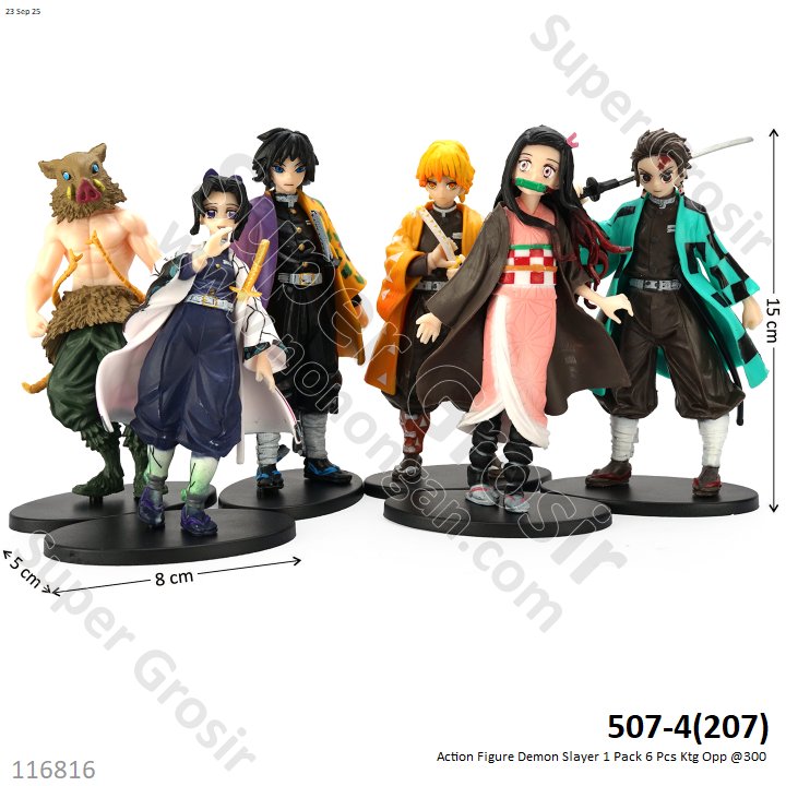 Action Figure Demon Slayer 1 Pack 6 Pcs Ktg Opp @300