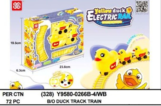 Kereta Bebek 3 Gerbong + Track B/O Jalan Electric Rail Box Window @72