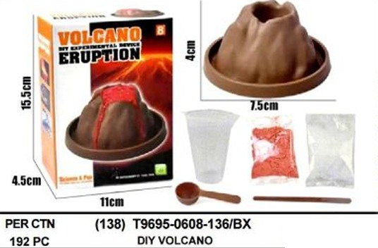 DIY Volcano Eruption 1 Inner 96 Pcs Box @192