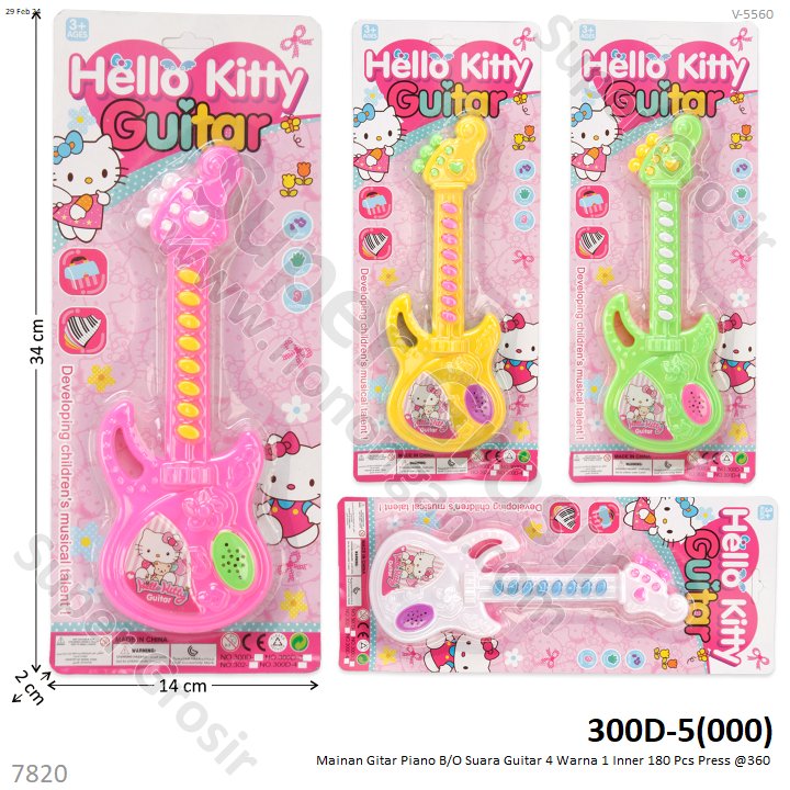 Gitar Piano Karakter B/O Suara Musik 1 Inner 180 Pcs Press @360
